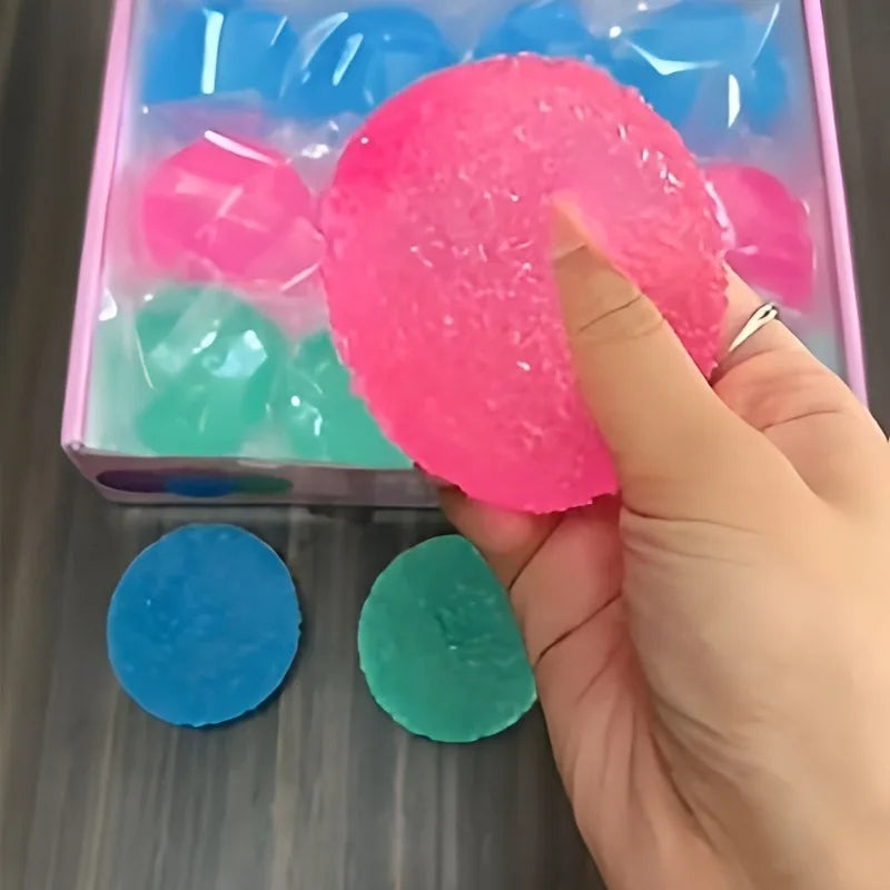 Ice Ball Squishy Toy – Blue Mochi Slow-Rebound Fidget