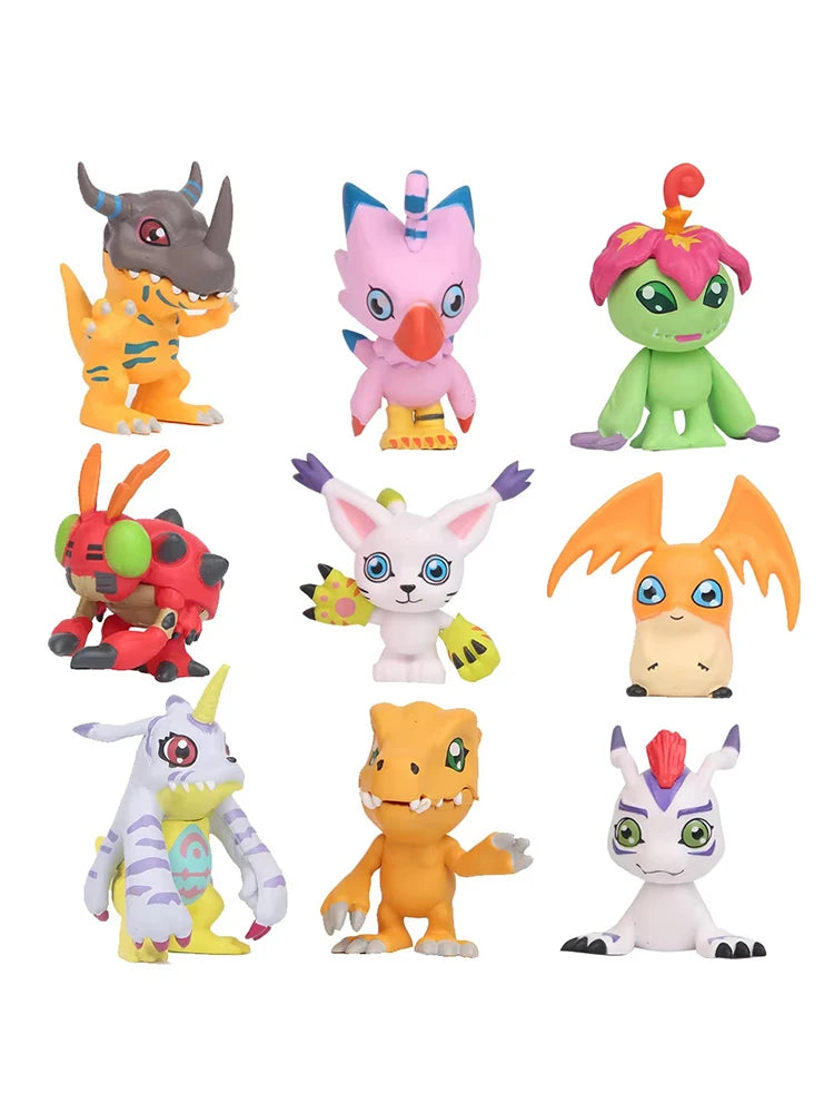 9 Piece Anime Figure Set – Mini PVC Collectible Models