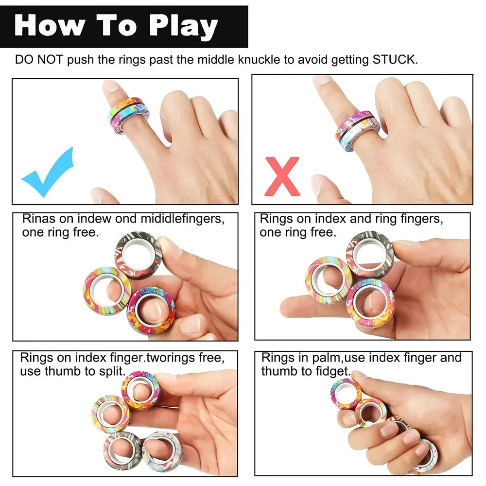 Magnetic Fidget Rings