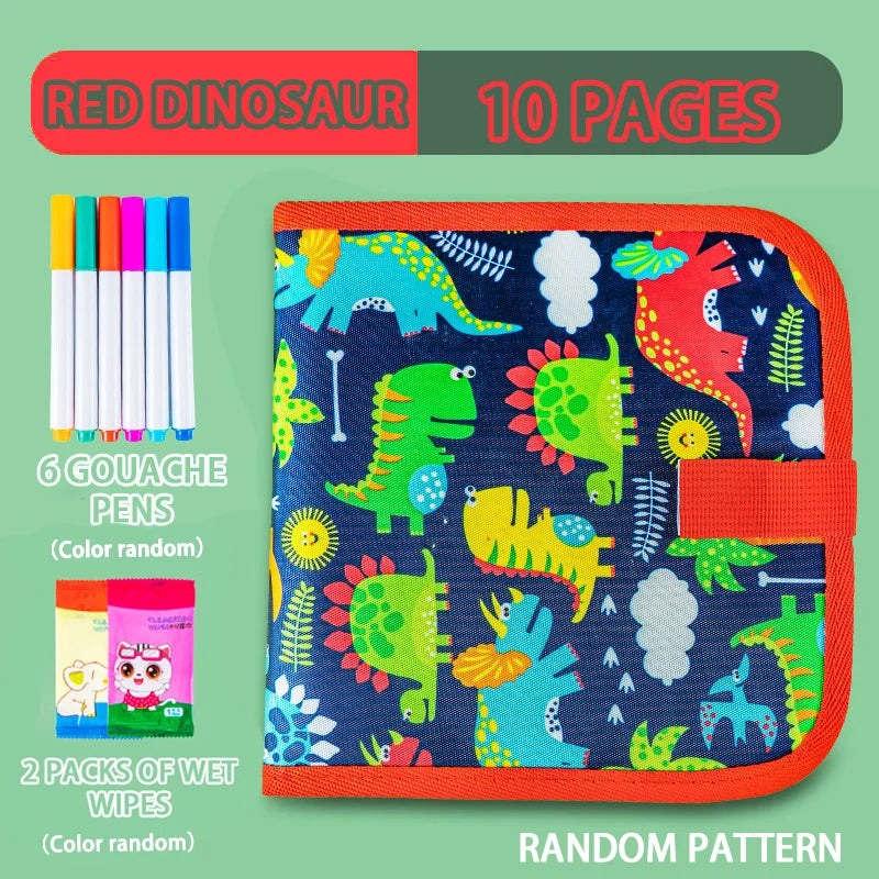 Erasable Drawing Book for Kids – Reusable Doodle Pad with Pens