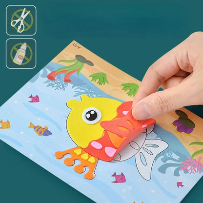 EVA Foam Sticker Puzzle Set with 3D Animal Crafts for Kids