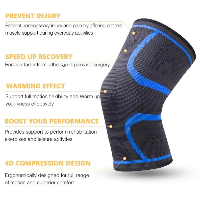 Knee Compression Sleeve Support Brace for Men & Women Breathable Knit