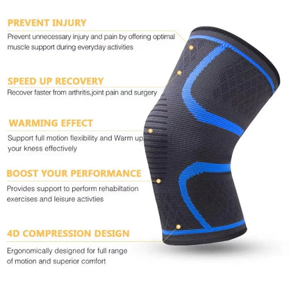 Knee Compression Sleeve Support Brace for Men & Women Breathable Knit