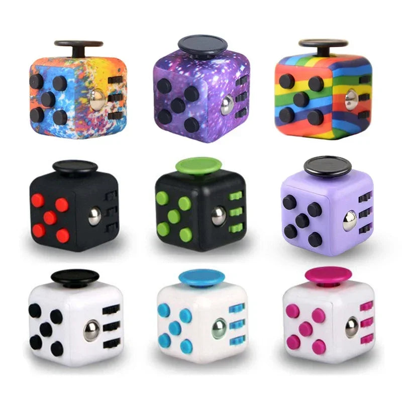 Fidget Dice – Solid Color Decompression Fingertip Anti-Stress Toy