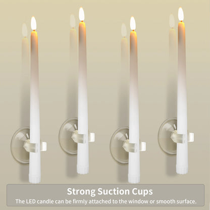 LED Flameless Taper Candles with Remote and Timer, 12/24 Pack