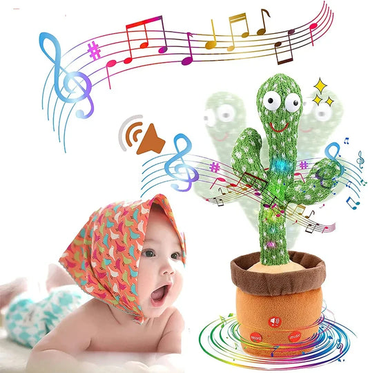 Dancing Cactus Toy – Talking Singing Plush Repeat-After-Me Toy