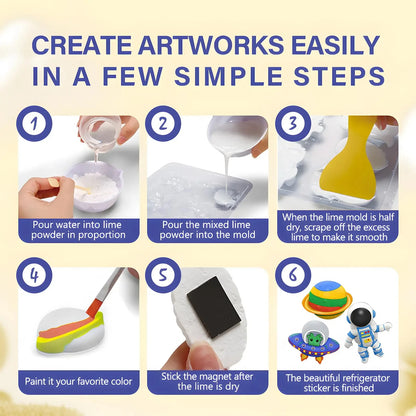 Kids Arts and Crafts Kit – DIY Dinosaur & Space Painting Projects