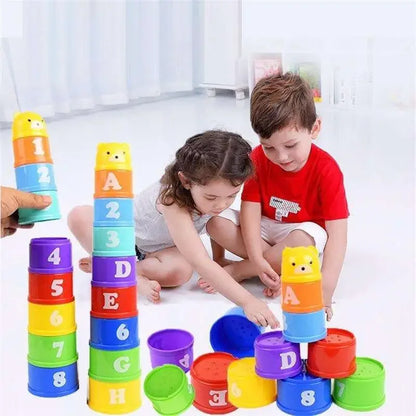 Cup Stacking Game for Kids Speed Challenge Educational Board Toy