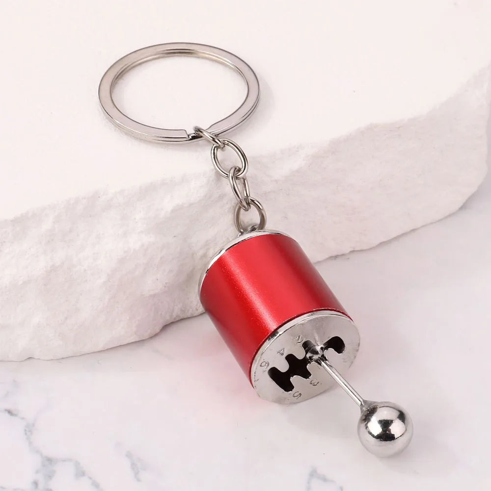 Turbocharger Car Keychain – Metal Gear Shifter Keyring