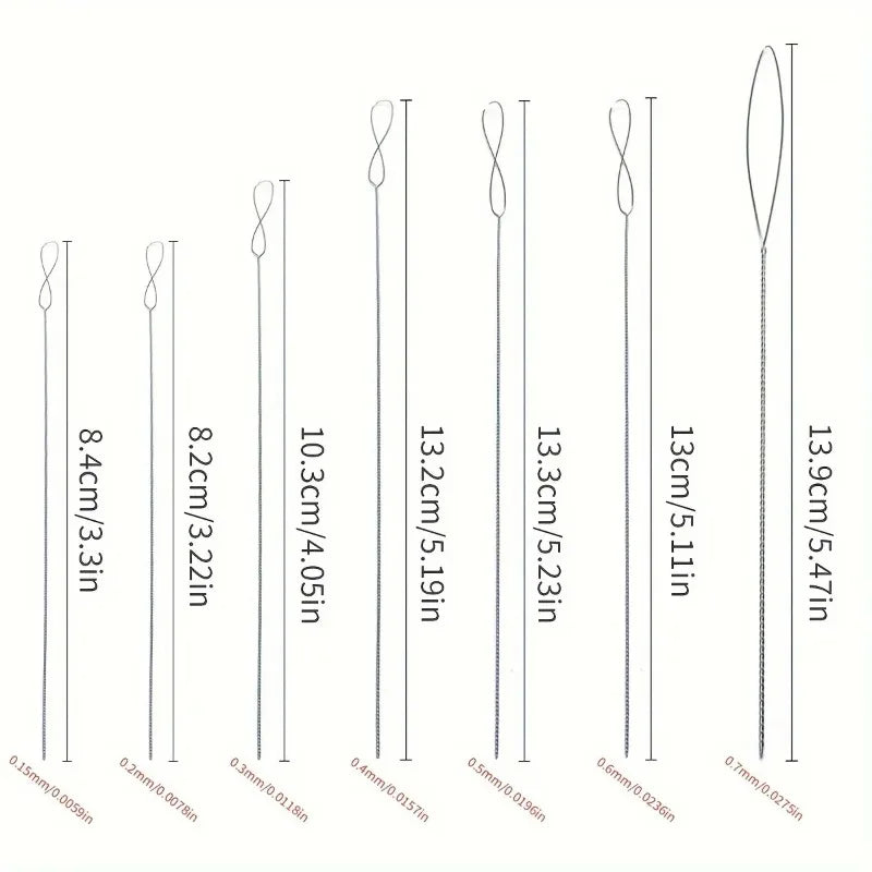 Beading Needles Set – 7pcs Stainless Steel Jewelry Making Tools