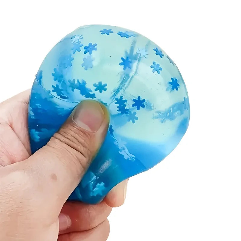 Snowflake Ice Cube Squishy Toy – Slow-Rising Fidget