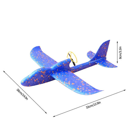 Electric Foam Airplane LED Glider Toy for Outdoor Play