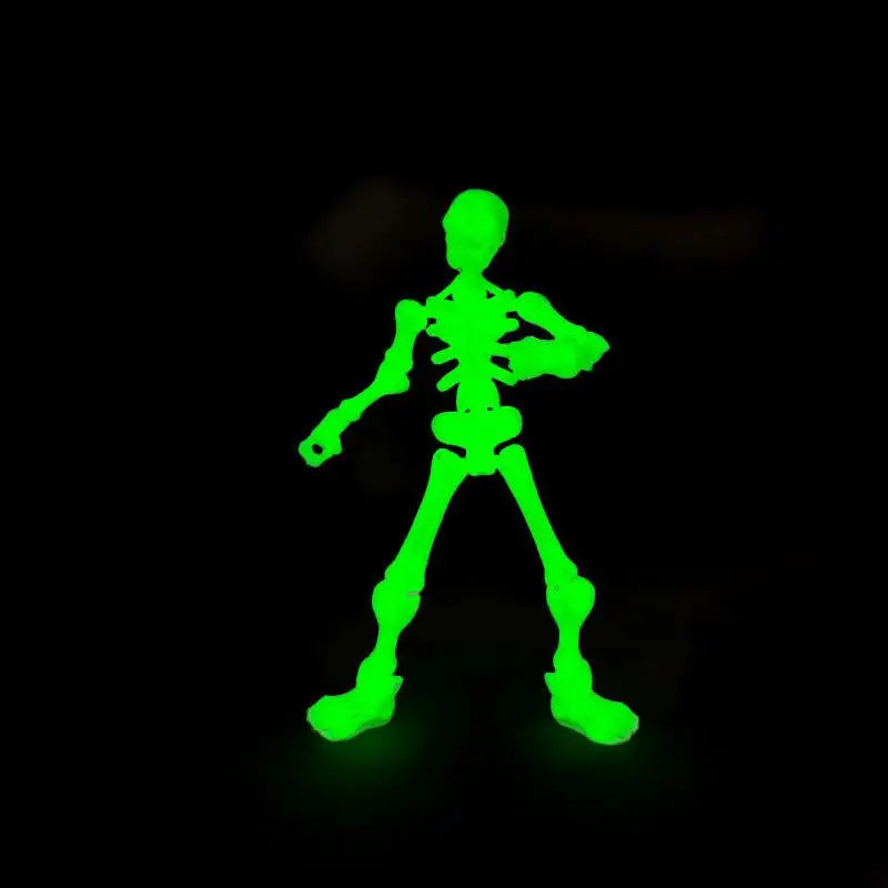 Mini Skeleton Figurines – Posable DIY Halloween Craft Decor
