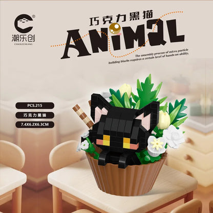 Dessert Animal Building Blocks – Cute Panda & Puppy Decor