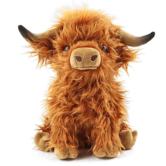 25cm Highland Cow Plush – Soft Stuffed Animal Toy
