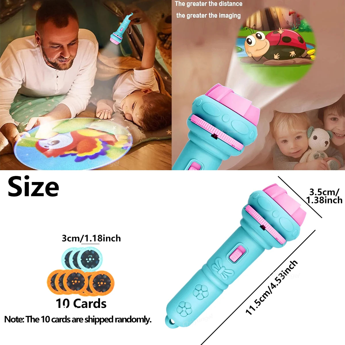 Projector Flashlight for Kids
