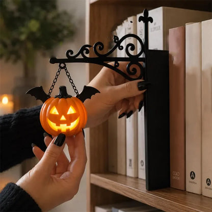 Halloween Retro Bookshelf Reading Lamp – Gothic LED Night Light