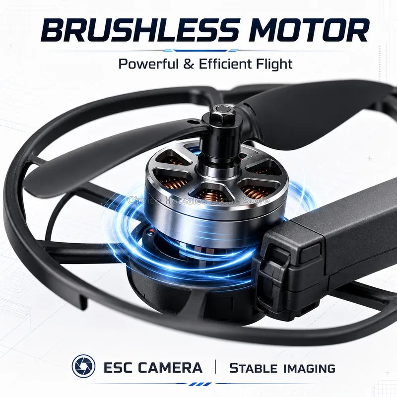 8K Camera Drone with GPS, Brushless Motors and FPV Control