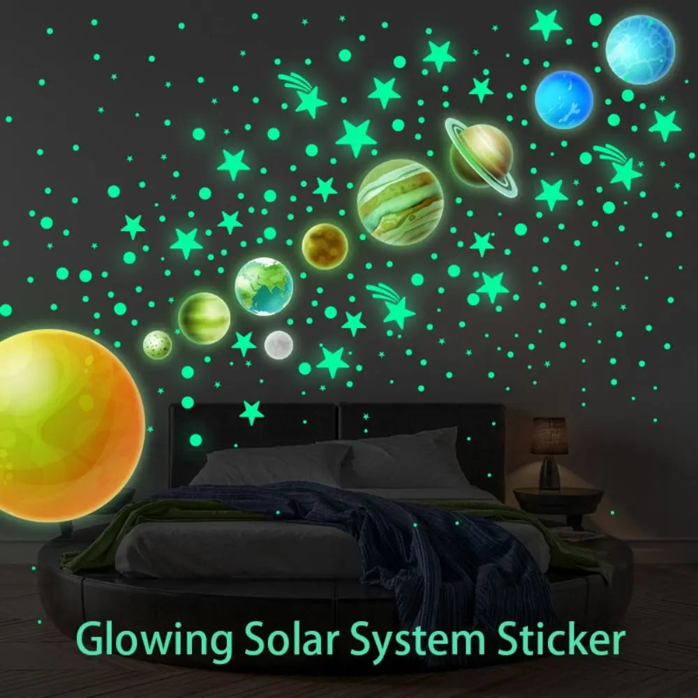 Glow in the Dark Star Stickers – Luminous Wall Decals