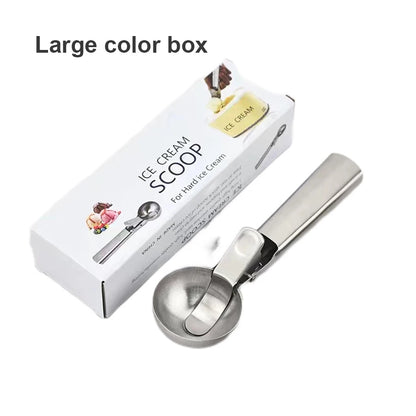 Stainless Steel Ice Cream Scoop – Dual-Purpose Fruit Scooper