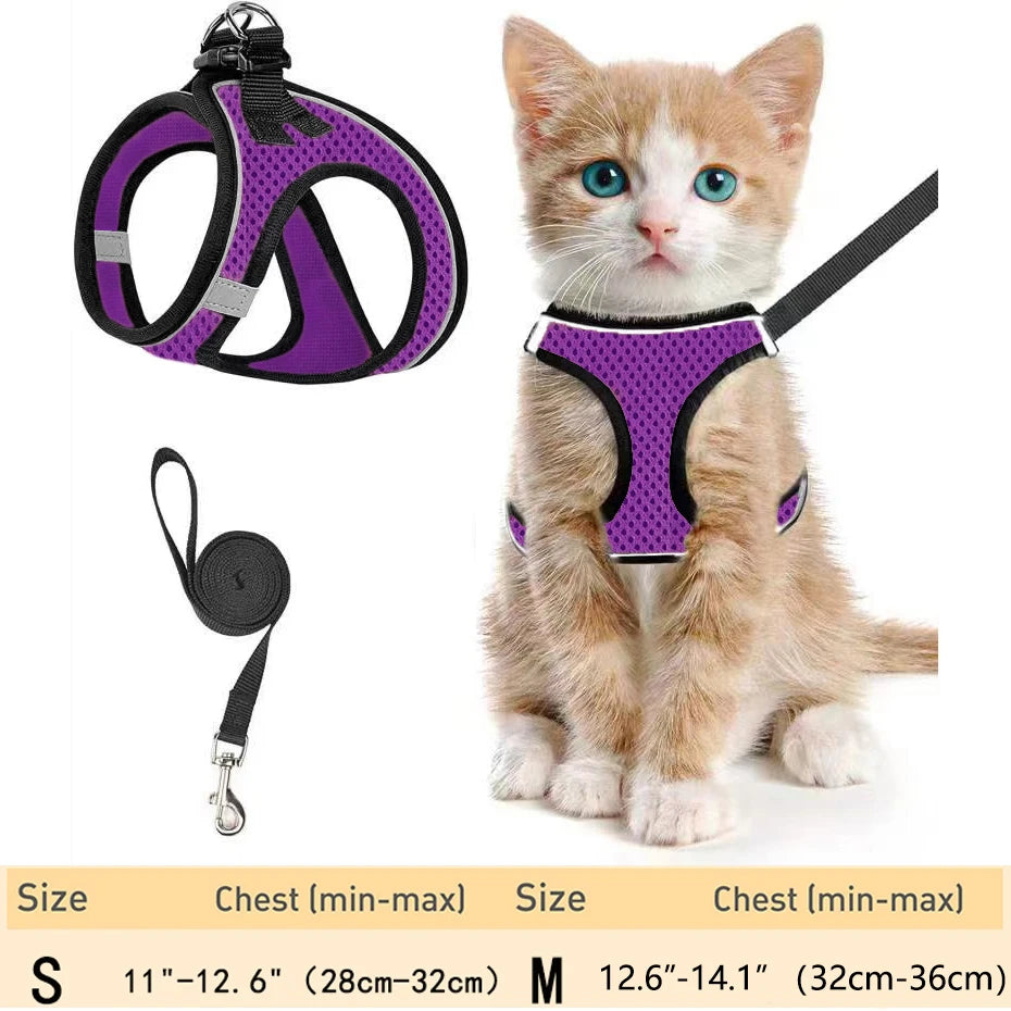 Cat Harness – Adjustable Reflective Harness for Walking