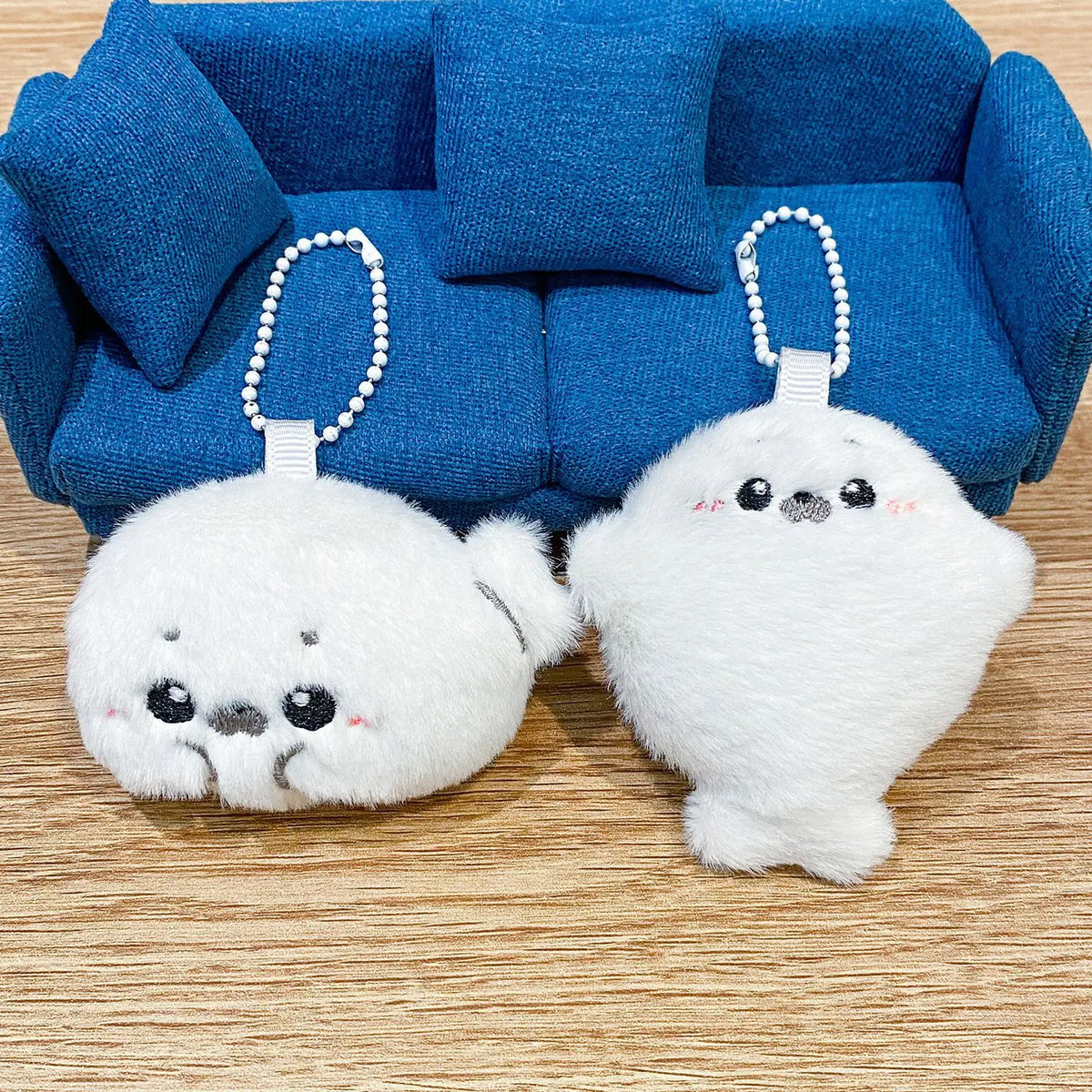 Baby seal plush toy bag pendant, cartoonish and cute plush doll pendant, baby doll keychain, gift for you