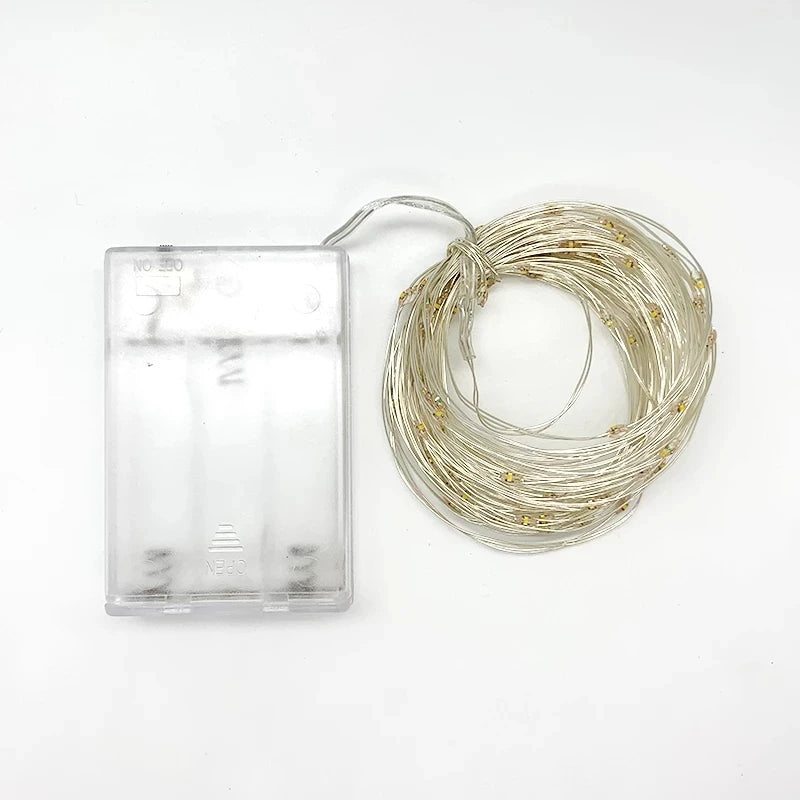 1M-30M 300Led Strings Copper Wire 3XAA Battery Operated Christmas Wedding Party Decoration LED String Fairy Lights