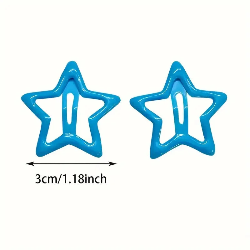 Girls Hair Clips – Star-Shaped Alloy Hairpins, 20/50Pcs