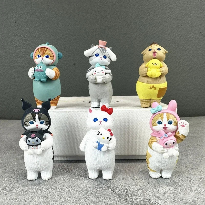 Cute Cat Blind Box Figures – Collectible PVC Ornaments