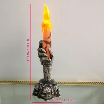 Halloween Skeleton Hand LED Candles for Haunted House Decor