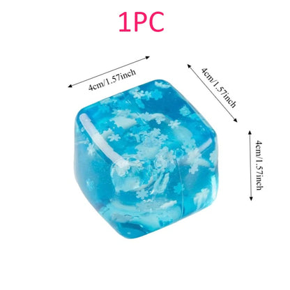 Snowflake Ice Cube Squishy Toy – Slow-Rising Fidget