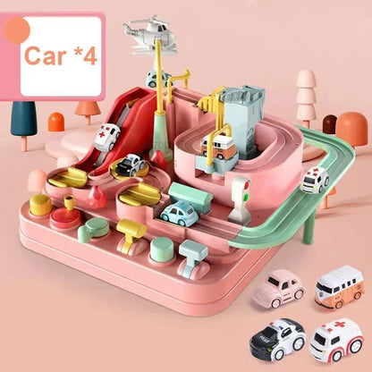 Racing Track Car Toy Set – Educational Rail Adventure Game