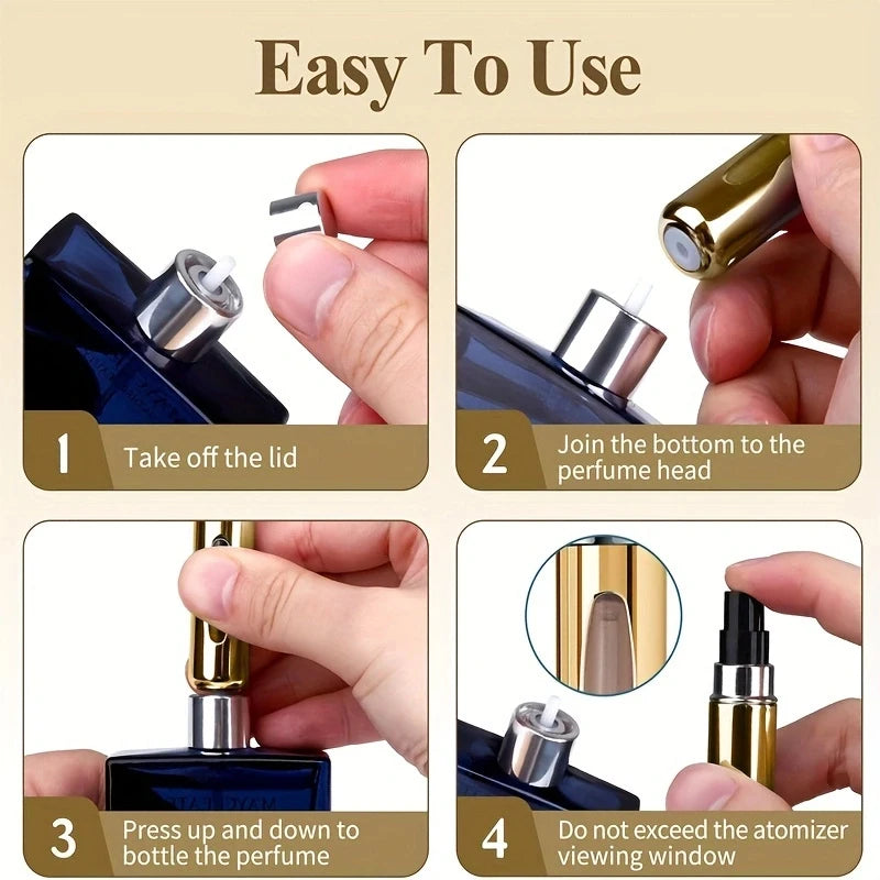 Travel Spray Bottles – 6Pcs 5ml Refillable Perfume Bottles
