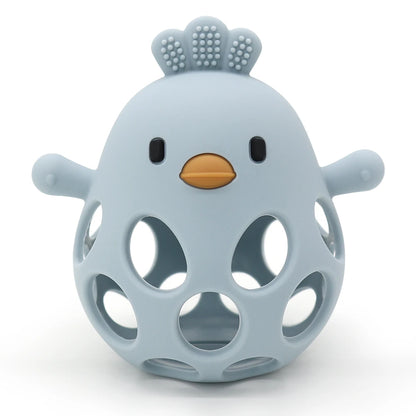 Baby Silicone Teether Cartoon Chick Chewing Toy