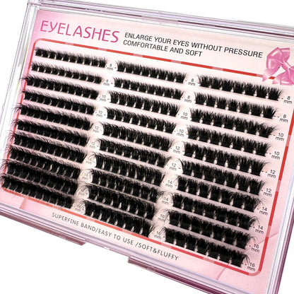 Cluster Eyelash Extensions – 300pcs Wispy Fluffy Lash Clusters