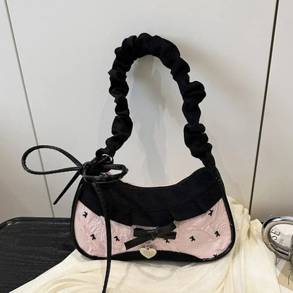 Mini Shoulder Bag for Women – Adjustable Half Moon Crossbody
