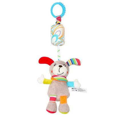 Baby Hanging Rattle – Plush Animal Sensory Toy for Stroller & Crib