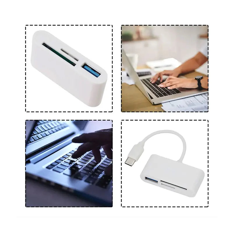 Type C Adapter TF  SD Memory Card Reader OTG Writer Compact Flash USB-C for IPad Pro Huawei Macbook Samsung Xiaomi Cardreader