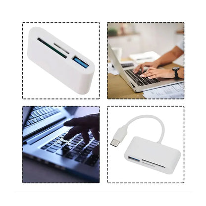 Type C Adapter TF  SD Memory Card Reader OTG Writer Compact Flash USB-C for IPad Pro Huawei Macbook Samsung Xiaomi Cardreader