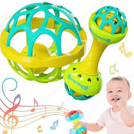 Baby Rattle Toy Sensory Grasping Spinning Educational Toy
