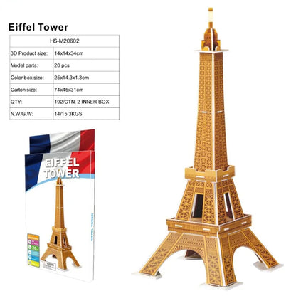 3D Architecture Puzzle – Famous Building Model Puzzle for Kids