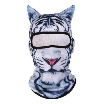 3D Cat Ski BalaclavaAnimal Face Covering Full Face Hood Masque Cute AnimalBalaclava Motorcycle Motocross Ski Snowboard Hat