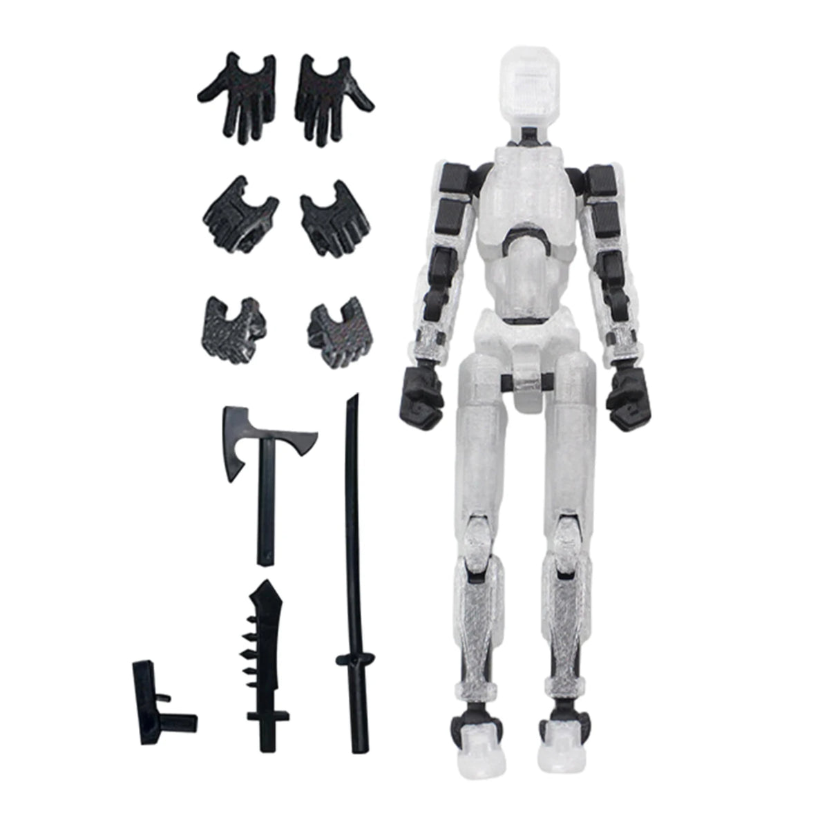 13-Joint Articulated Action Figure – DIY Poseable Figure