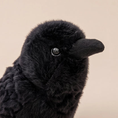 Black Crow Plush Toy – Soft Gothic Bird Stuffed Animal