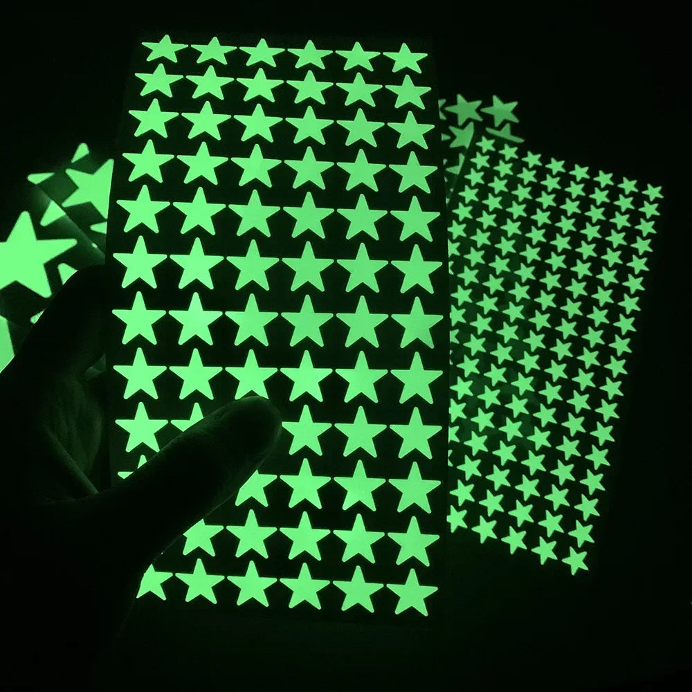 Glow in the Dark Star Stickers for Kids Room Decor