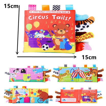 Baby Cloth Book – Montessori Animal Sensory & Learning Activity Toy
