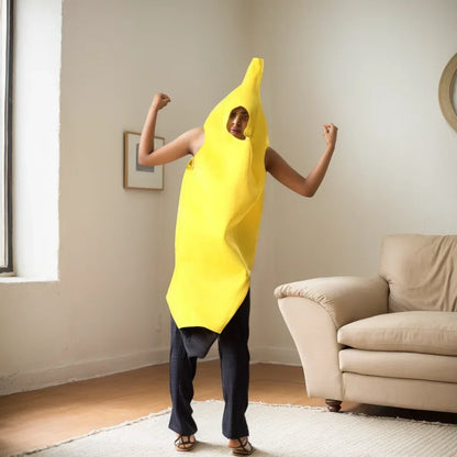 Child/Adult Banana Cosplay Halloween Christmas  Costumes Performance Costume Fruit Banana Costume Performance  Costume