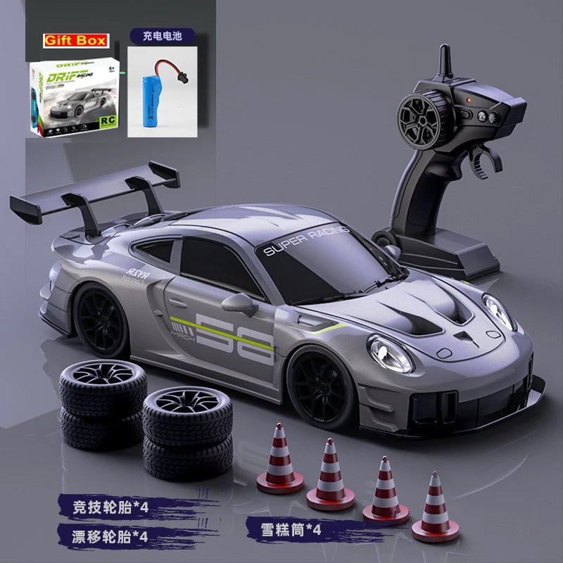 1:24 Scale RC Drift Racing Car with LED Lights and 4WD