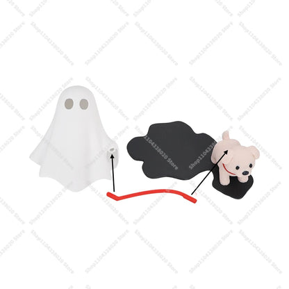 Cute Ghost LED Night Light with Dog Figure for Halloween Decor