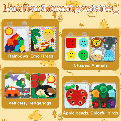 A hands-on, portable activity book for playful learning wherever you go.